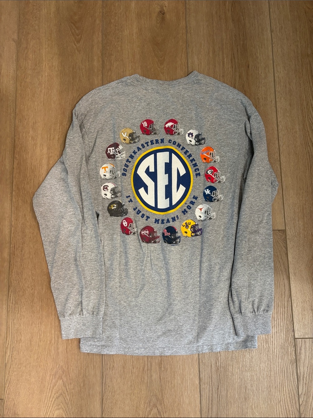 SEC Southeastern Conference Grey Long Sleeve Tee